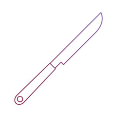 knife cutlery isolated icon