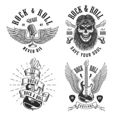 Rock and roll emblems