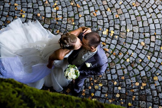 Young bridal couple