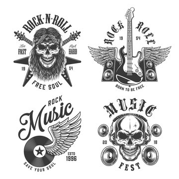 Rock and roll emblems