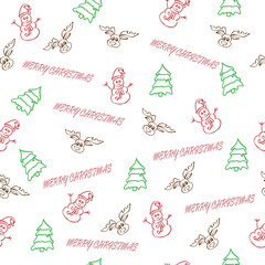 Fototapeta premium beautiful vector seamless pattern with tree