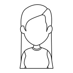 beautiful and young woman character