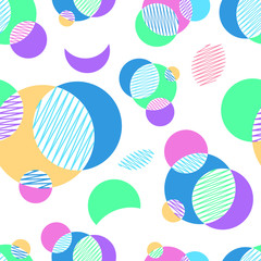 Seamless repeating background from various geometric shapes