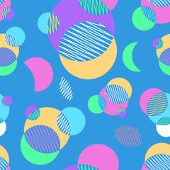 Seamless repeating background from various geometric shapes