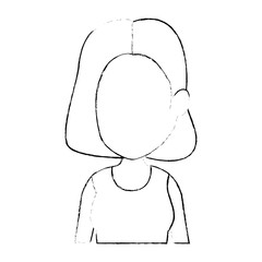 beautiful and young woman character