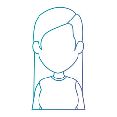 beautiful and young woman character vector illustration design