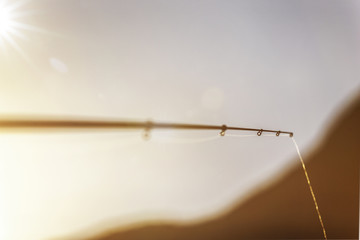 Angel im Sonnenlicht