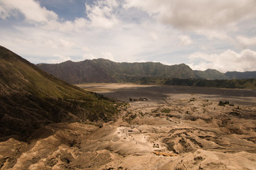 Volcano in the mountains in East Jawa, Indonesia.Volcano crater,Tengger Semeru National Park.