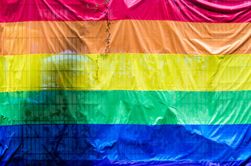 Full Frame Shot of Multi Colored Pride Flag 