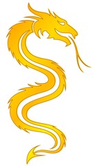 A symbol of the stylized dragon.