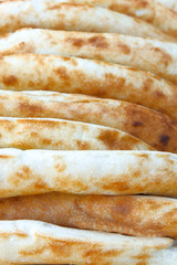 The scones out of the oven bread white background for the label