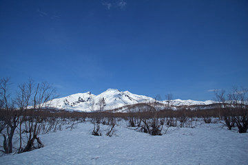 Fototapeta na wymiar Volcano, Kamchatka peninsula