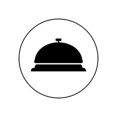 Bell icon, logo