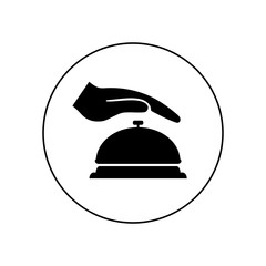 Bell icon, logo
