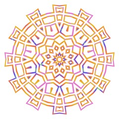 Modern floral vector ornaments. Decorative flower mandala. vector illustration.