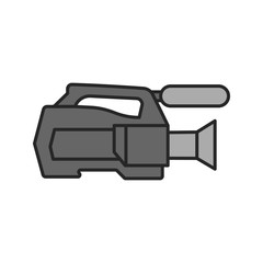 Video camera color icon