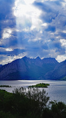 Naklejka premium Embalse de Riaño, Comunidad de Castilla y León, España