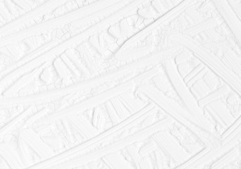 Texture of a paint of white color with patterns. Background with divorces for various purposes.