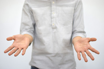 Obraz premium A handsome professional gesture