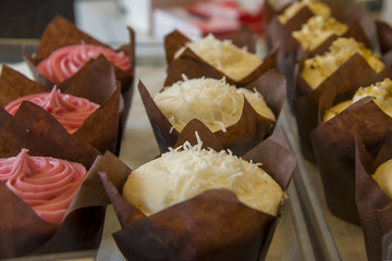 Tasty fresh cupcakes  