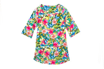 
Colored dress isolated on white background