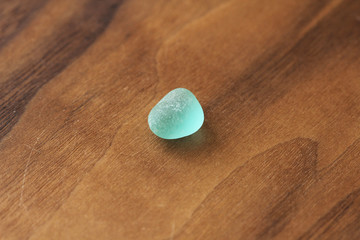 Sea glass seaglass. Small pebble color turquoise or tiffany