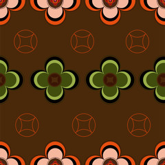 Thai Flower graphic seamless pattern