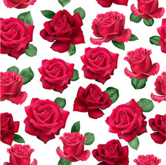 Isolated roses pattern