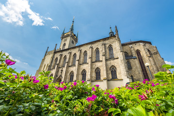 St James church, Policka, town on the Bohemia-Moravia borderline, Czech Republic