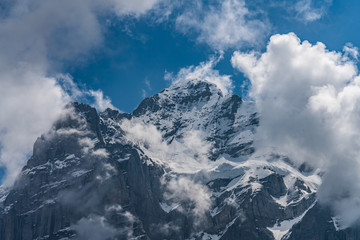 Switzerland, view from First to Wetterhorn