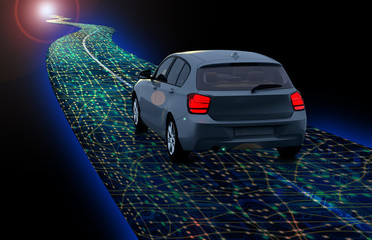 concept of self-driving car