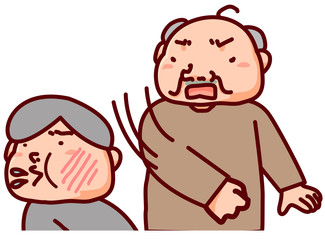 ひきこもりの息子を殴る父親