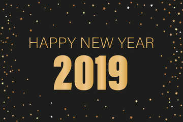 Happy new year 2019 glänzend