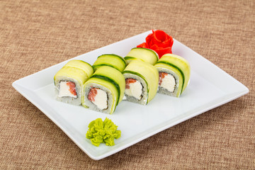 Japanese salmon roll