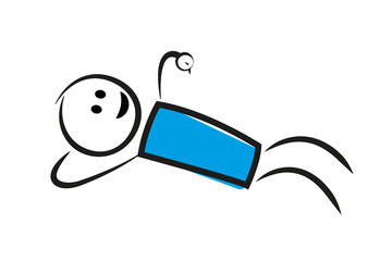 Mann guckt auf seine Uhr