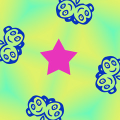 Monkey star background