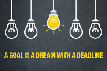A goal is a dream with a deadline