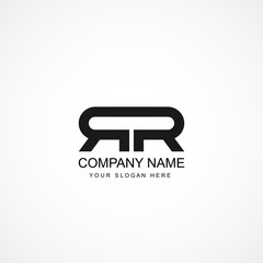Initial Letter RR Logo Template Design