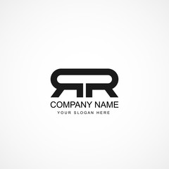 Initial Letter RR Logo Template Design