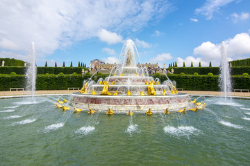 Latona fountain in Versailles garden, France