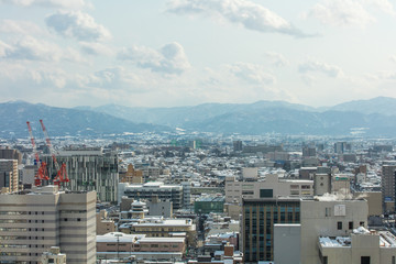 Fototapeta premium 富山県 富山市役所 展望塔