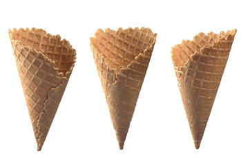 waffle cone tasty  in isolation