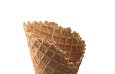 waffle cone tasty one in isolation