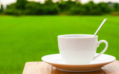 Morning coffee, refreshing atmosphere.