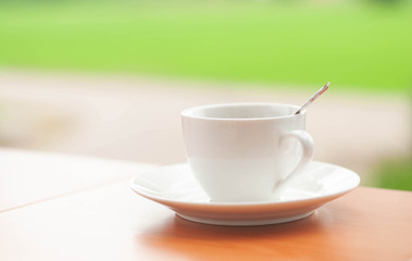 Morning coffee, refreshing atmosphere.