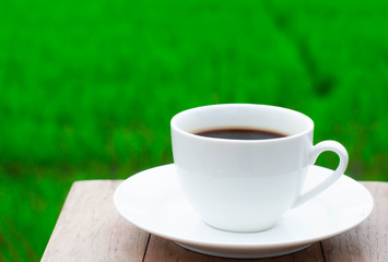 Morning coffee, refreshing atmosphere.