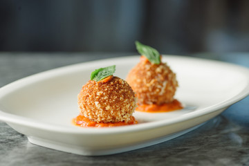 delicious potato croquettes - mashed potatoes balls