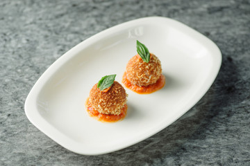 delicious potato croquettes - mashed potatoes balls