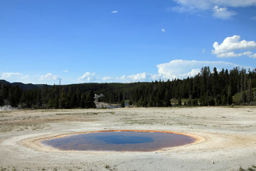 Yellowstone National Park in USA