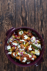 new Potato Salad with crispy bacon and sage